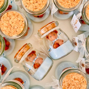 Bomboniera per candela orsacchiotto per battesimo, candela personalizzata per baby shower, regalo di battesimo, regalo per la prima comunione, regalo candela Newage, Mi Bautizo