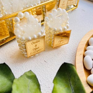 Mini Pearl Bag, Wedding Favors, Wedding Almond Candy Favors For Guests, Personalized Community Favor, Baptism Favors, Mi Bautizo