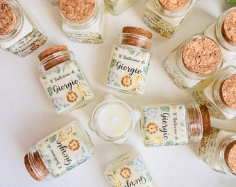 Personalized Candel Gift Baptism Favors For Guest, Wedding Candel Favor, Bridesmaid Glass Candle Favor, Newborn Gift, Baby Shower Gift