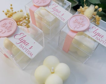 Cadeau de bougie de mariage pour invité, bougies de fiançailles, cadeau de mariage bougie à bulles, bougies de baptême, cadeau de bougie de baby shower