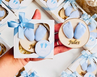 Personalized Scented Stone Magnet: Baptism, Christening, Holy Communion, Baby Shower Gifts