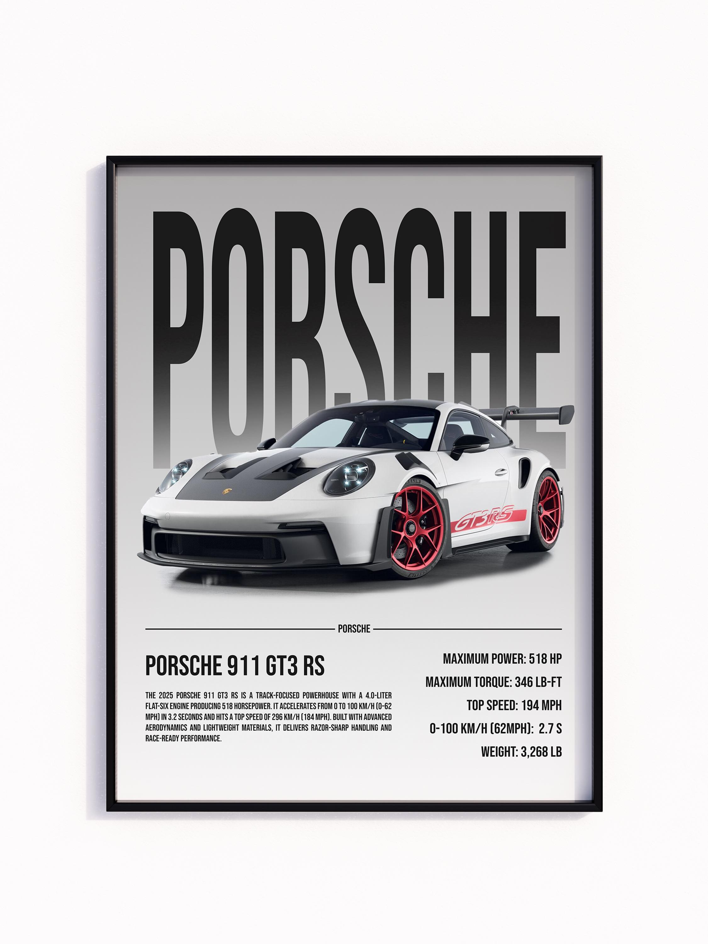 ポルシェ 911 GT3 RS 4.0 ポスター GT3RS 4.0 L Recently delivered to @ryanfriedmanmotorcars This