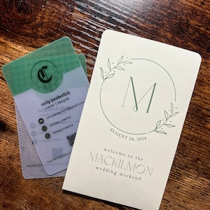 ESTILO DE FUNDA: Tarjeteros de hotel personalizados para bodas y eventos