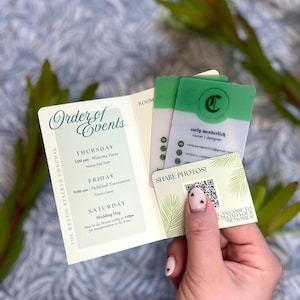 Porta-chaves de hotel personalizados para casamentos e eventos (estilo cartão de bolso)