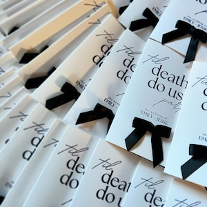 Porta-chaves de hotel personalizados RIBBON para casamentos e eventos (estilo cartão de bolso)