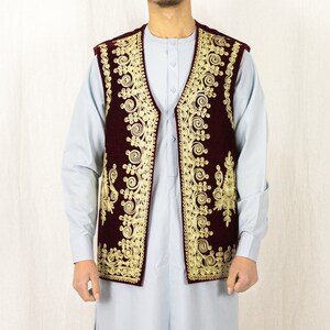 Afghani Men Shalwar Kameez Set With Handmade Waistcoat - Etsy