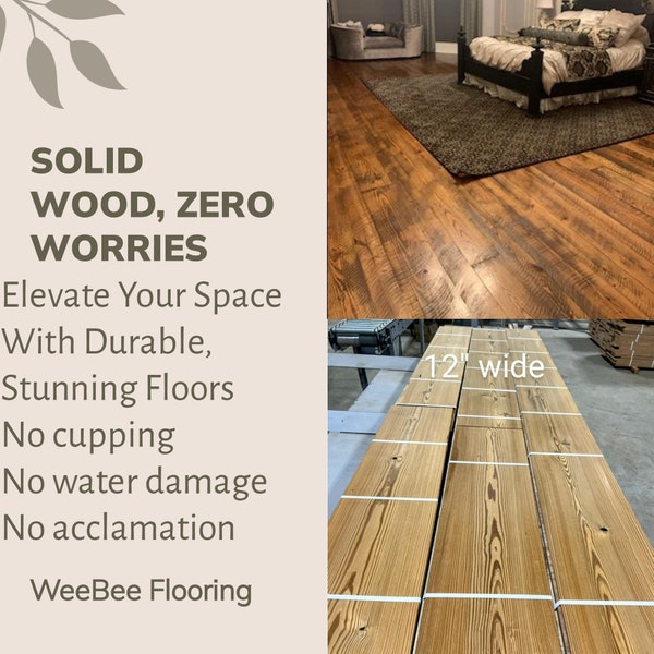 Solid White Oak flooring that water can not harm!