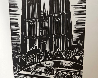 Frans Masereel - My Country - woodcut