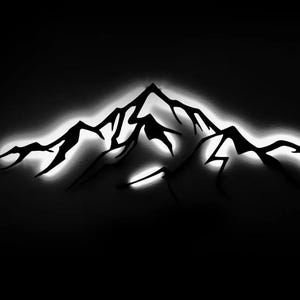 Mountain Metal Wall Art, Mountain Metal Decor, Mountain Metal Sign, Christmas Gift , Home Gift