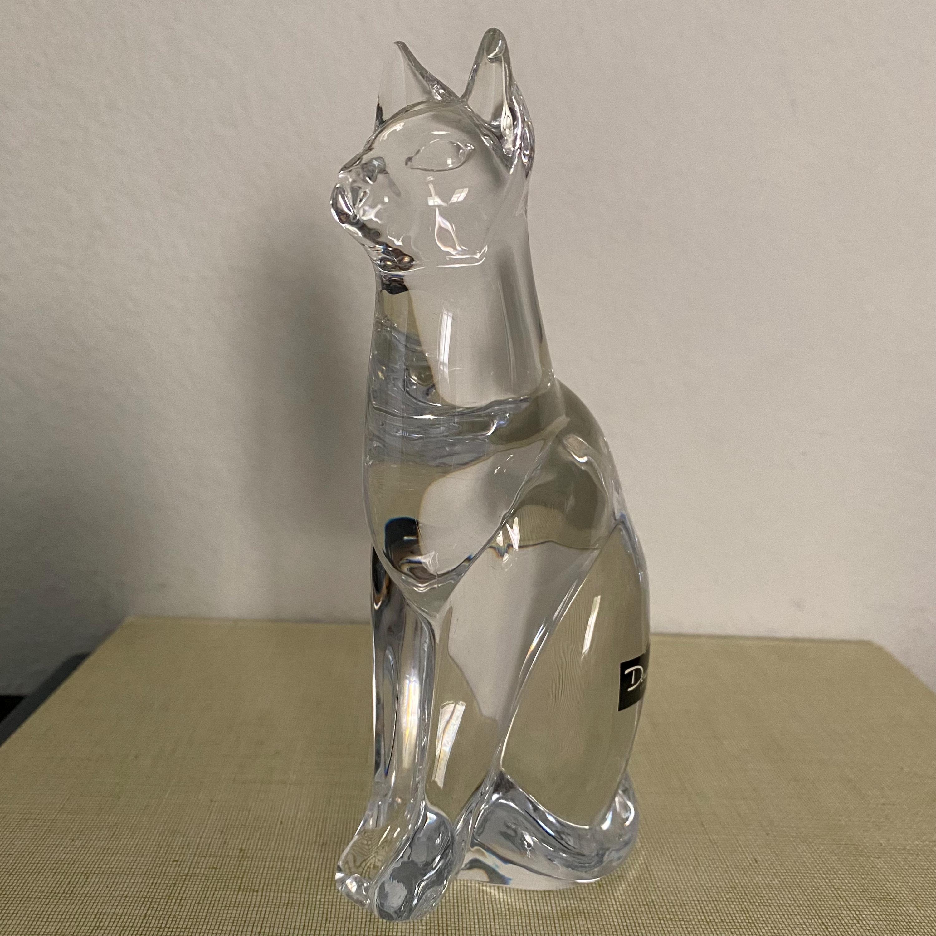 Daum Crystal Cat - Etsy