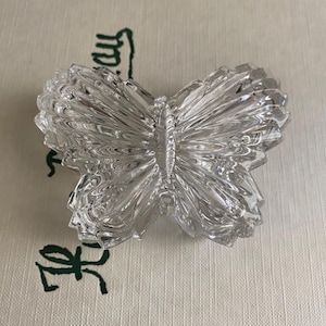 Vintage Crystal Butterfly trinket