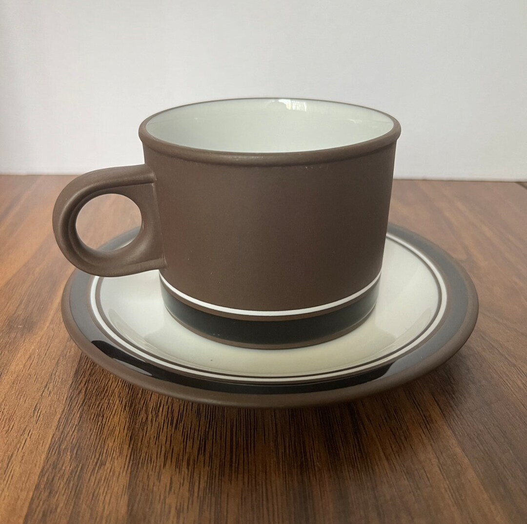 Hornsea Pottery Contrast Mug and Saucer Set Etsy