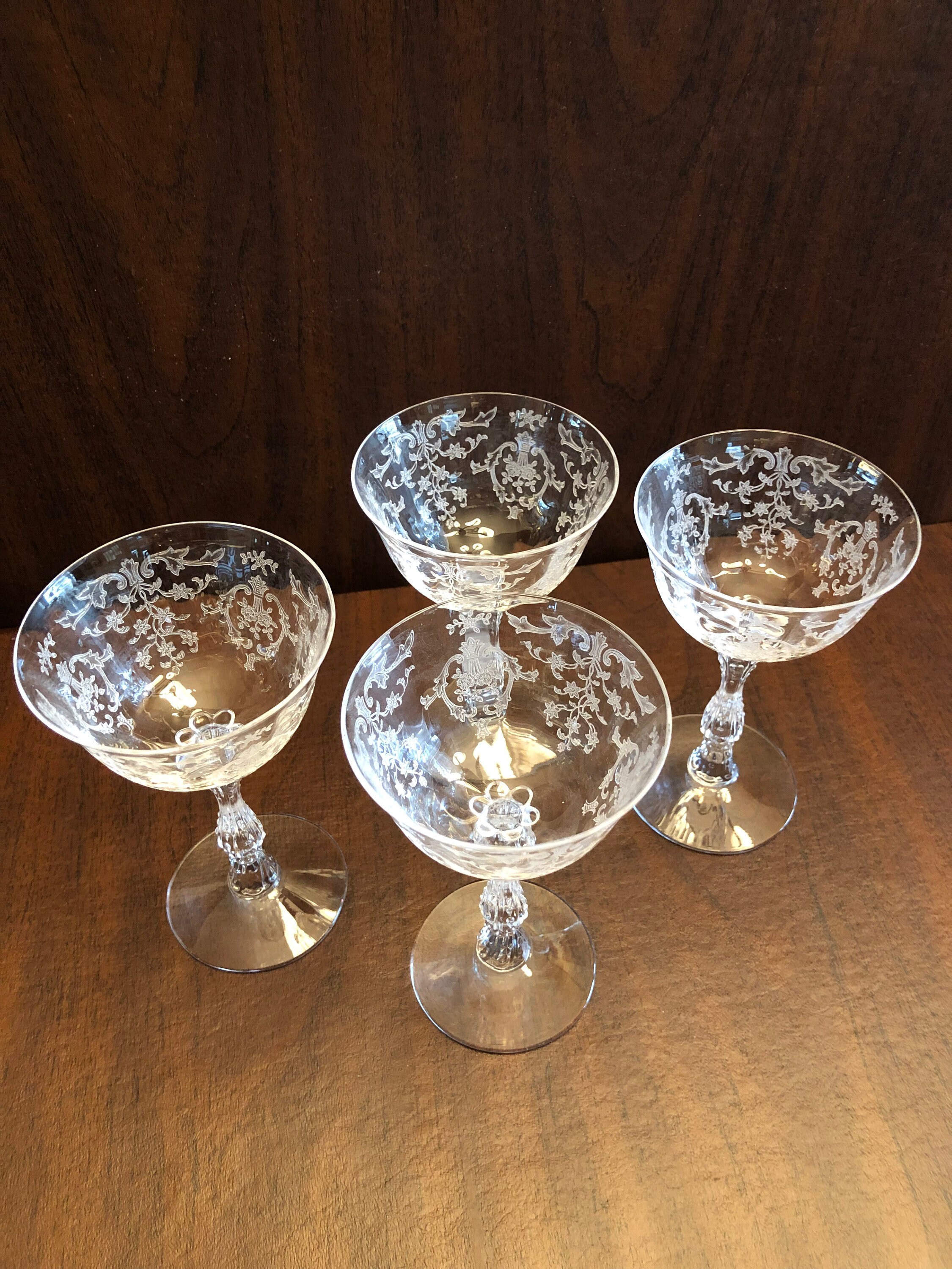 Fostoria Navarre Clear Liquor Cocktail Set of Four Etsy