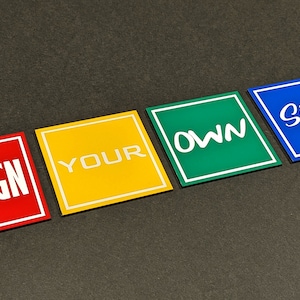 0.125&quot; / 3mm ACM Composite Aluminum Material Sheeting Signs Blanks Plates Di-Bond Different Colored Vinyl Decal Custom Design