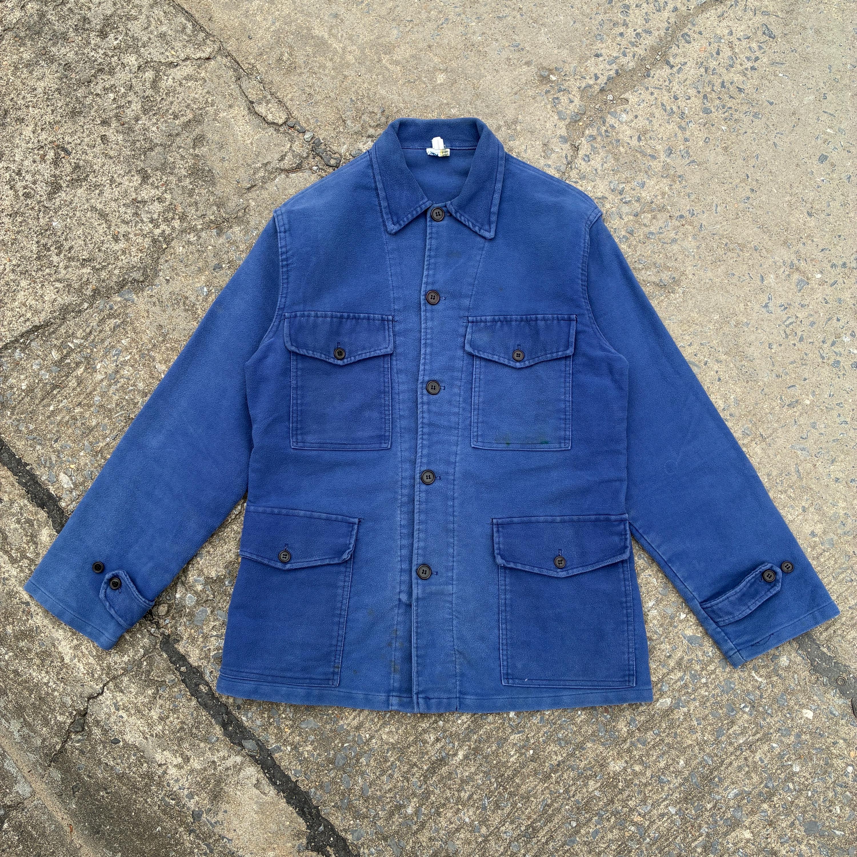 French Blue Chore Coat Vintage - Etsy