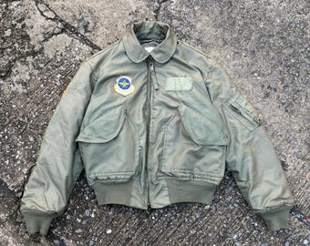 80年代のアメリカ空軍CWU-45/Pフライトジャケット/ボンバージャケット