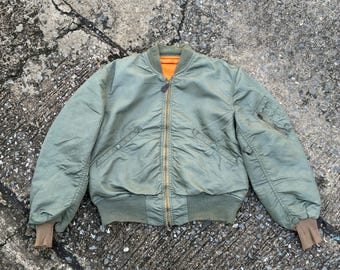 Vintage 70s Alpha Industries Reversible L-2B Flight Jacket