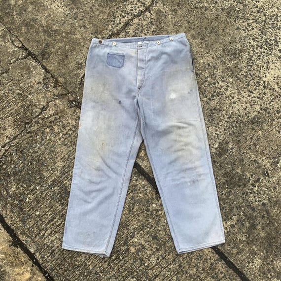 40s Vintage Euro Swiss Work Pants / 1940年代 ヨーロッパ スイス製
