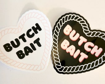 Butch Bait Heart Sticker