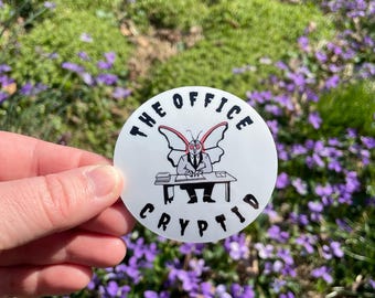 Mothman Sticker: Office Cryptid, Waterproof Vinyl Decal