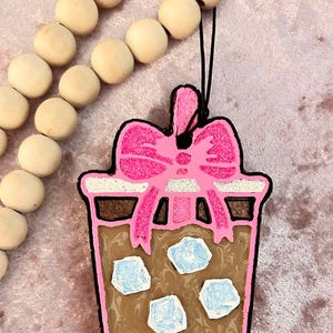 Car Freshie, Air Freshener, Car Decor, Coffee Car Freshie, Bow Car Freshie, Glitter, Car Freshie, Car Accessory, Car Freshy, Car Charm, Bows