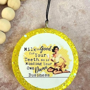 Car Freshie, Air Freshener, Car Decor, Bad Humor Freshie, Glitter, Car Freshie, Car Accessory, Car Freshy, Car Charm, Vintage Pinup Freshie