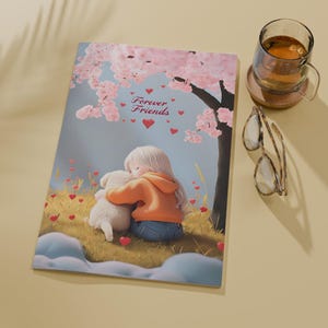 FRIENDS FOREVER png Freunde png BFF png Friendsgiving png Urlaub, Freunde, Shirt, Design Schneiden Entzückendes Mädchen und niedlicher Welpe png