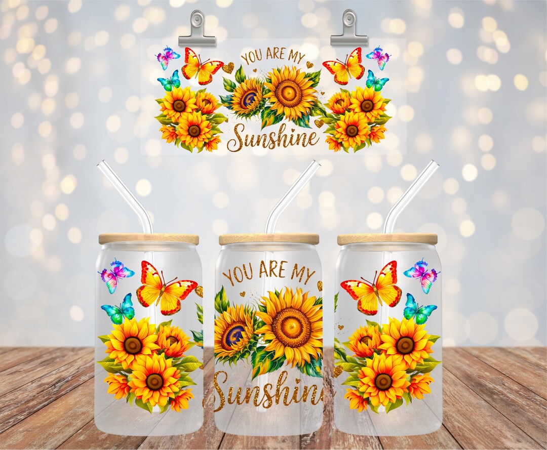 Wildflowers UV DTF Glass Cup Decal - 16oz Libbey Wrap - Etsy