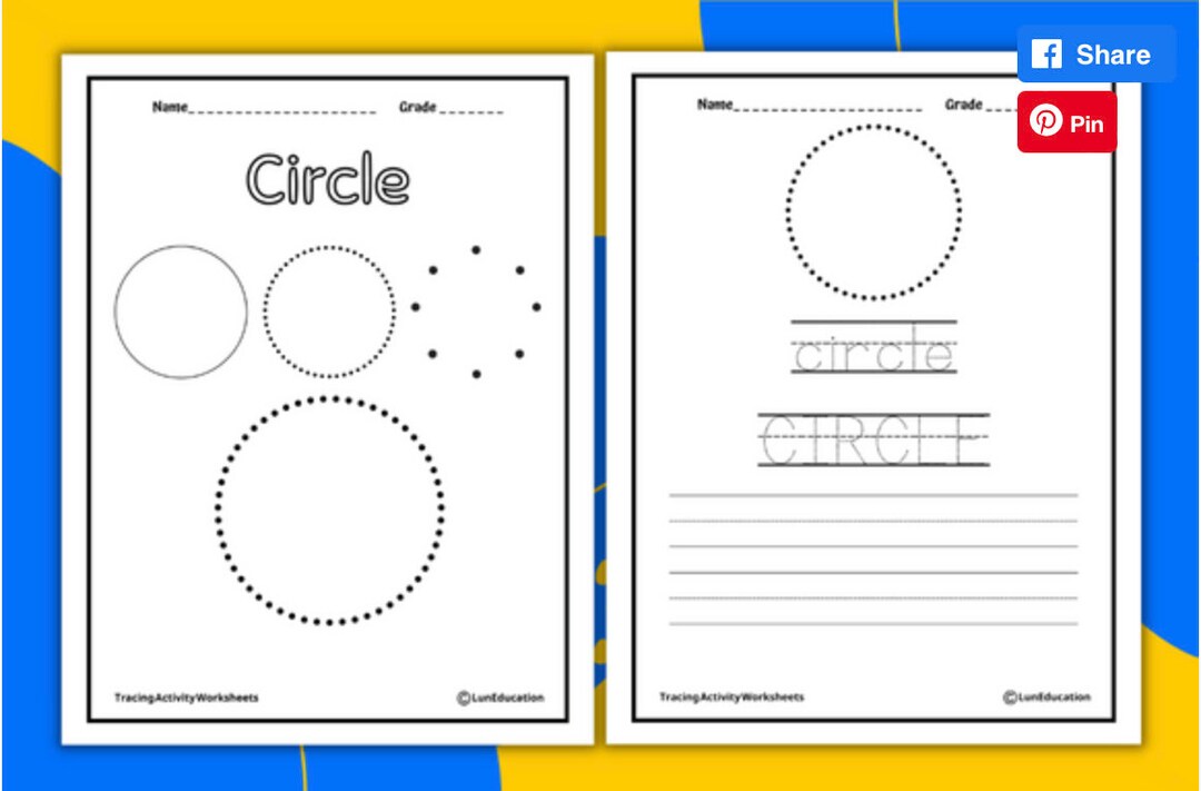 Tracing Shapes Worksheets Preschool Shape Tracing Shape Tracing ...