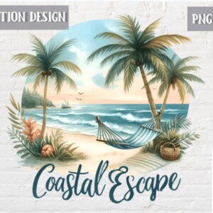 Küsten entkommen png Sublimation Design Sommer Sublimation Strand Png Blumen Png Trendige Png T-Shirt Design Digitaler Download Png Strandleben png