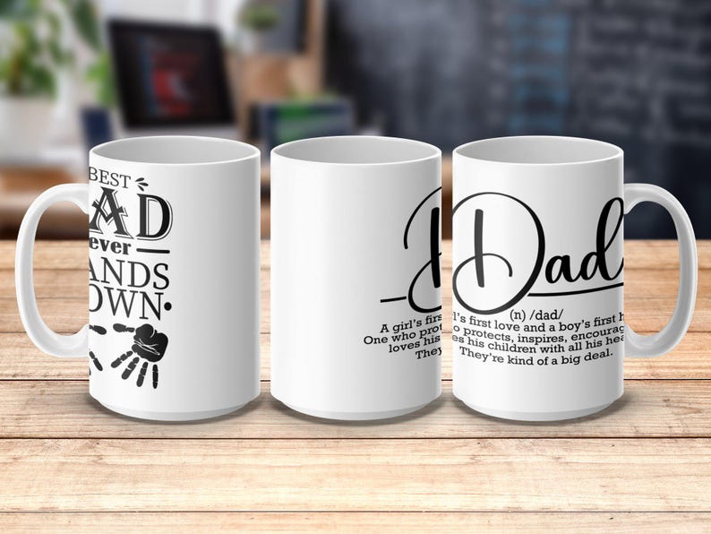 Definizione di papà Tazza da caffè Wrap PNG, Tazza da caffè digitale Wrap, Tazza da caffè regalo per la festa del papà, Tazza da 11oz 15oz Wrap, Download digitale immagine 3