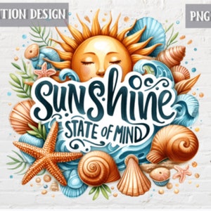 sunshine state of mind png Sunshine State Of Mind PNG Retro Summer Sublimation Popular Trendy Summer Sunshine Png Preppy Summer Design Png