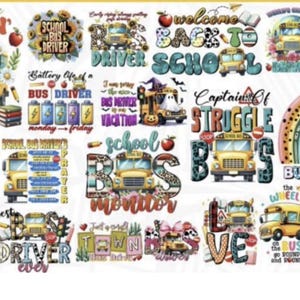 School Bus Driver Sublimation Bundle png School Bus Driver Bundle Sublimation Print Funny Sublimation Bus Driver Sublimation School Bus PNG