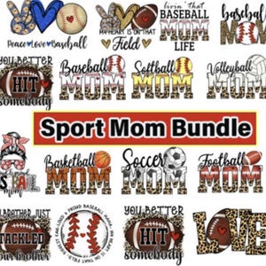 Sport Mom Bundle Sports Mom Png Bundle Sports Mama Png Mothers Day Png Soccer Baseball Basketball Volleyball Football Softball Funny Mom Png
