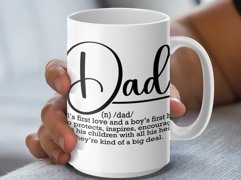 Definizione di papà Tazza da caffè Wrap PNG, Tazza da caffè digitale Wrap, Tazza da caffè regalo per la festa del papà, Tazza da 11oz 15oz Wrap, Download digitale immagine 2