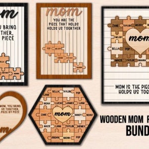 Gepersonaliseerde Moederdag puzzel teken svg aangepaste Moederdag puzzel stukje Svg jij bent het stuk dat ons samenhoudt Svg moeder gratis BONUS