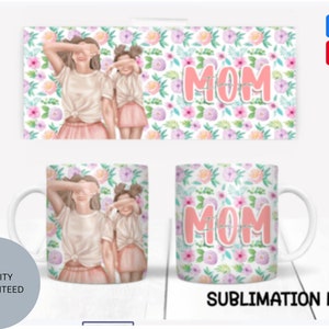 Moederdag mok ontwerp mok ontwerp mok png - Fijne Moederdag sublimatie bloemen foto mok ontwerp koffiemok wrap transfers png PNGEgg GRATIS BONUS