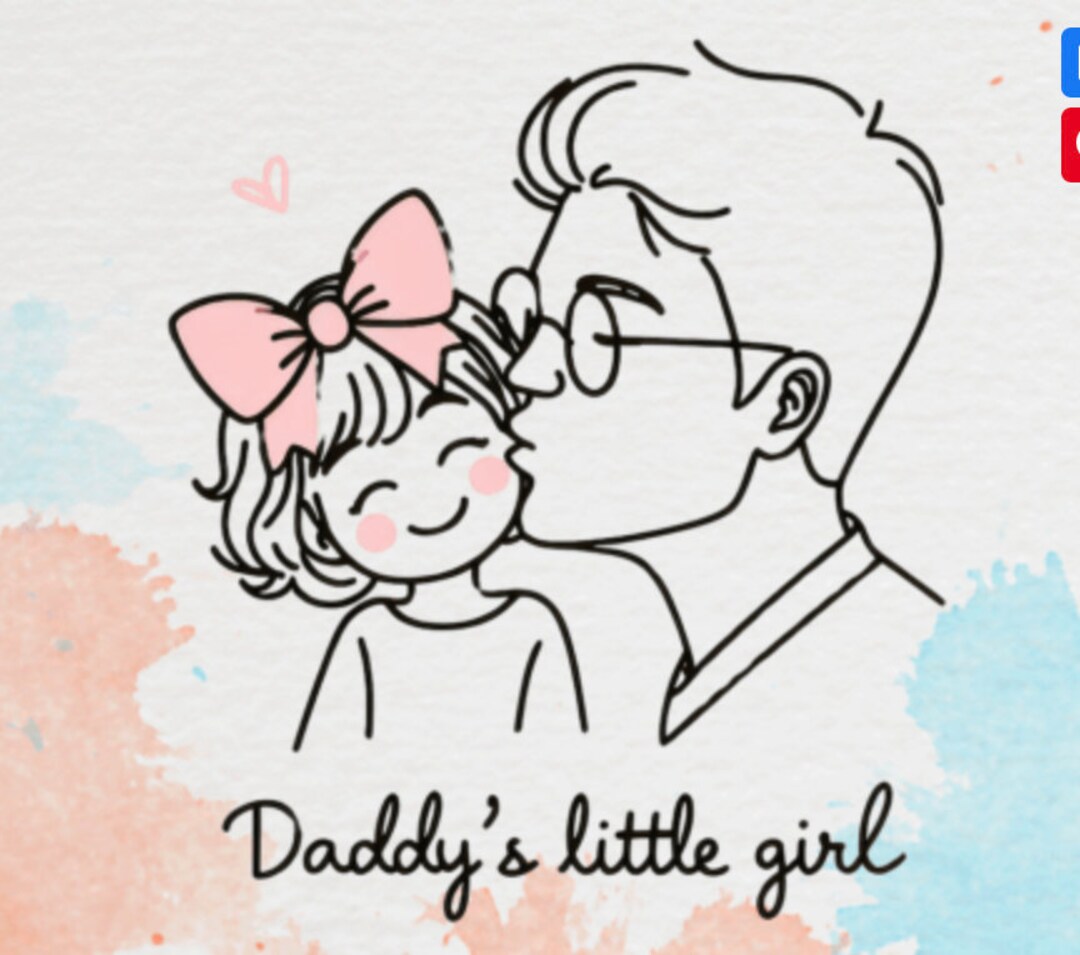 Daddy's Little Girl Clipart PNG Daddy's Girl Popular Png Daddy and ...