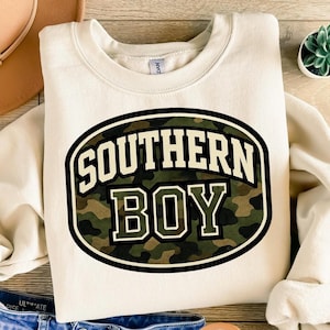 Southern Boy Camo PNG: Country Pride Hunting Graphic (Digital Download 4500x5400px)