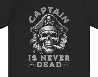 Camiseta Capitán nunca morirá / Camiseta unisex Bella Canvas 3001 / Camiseta gráfica duradera / Regalo único para marineros y capitanes Camiseta de capitán de mar