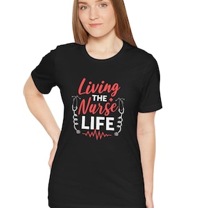 Krankenschwester-Lebens-T-Shirt | Medizinisches T-Shirt für medizinisches Personal | Registered Nurse Geschenk & Doktor Wertschätzung Top