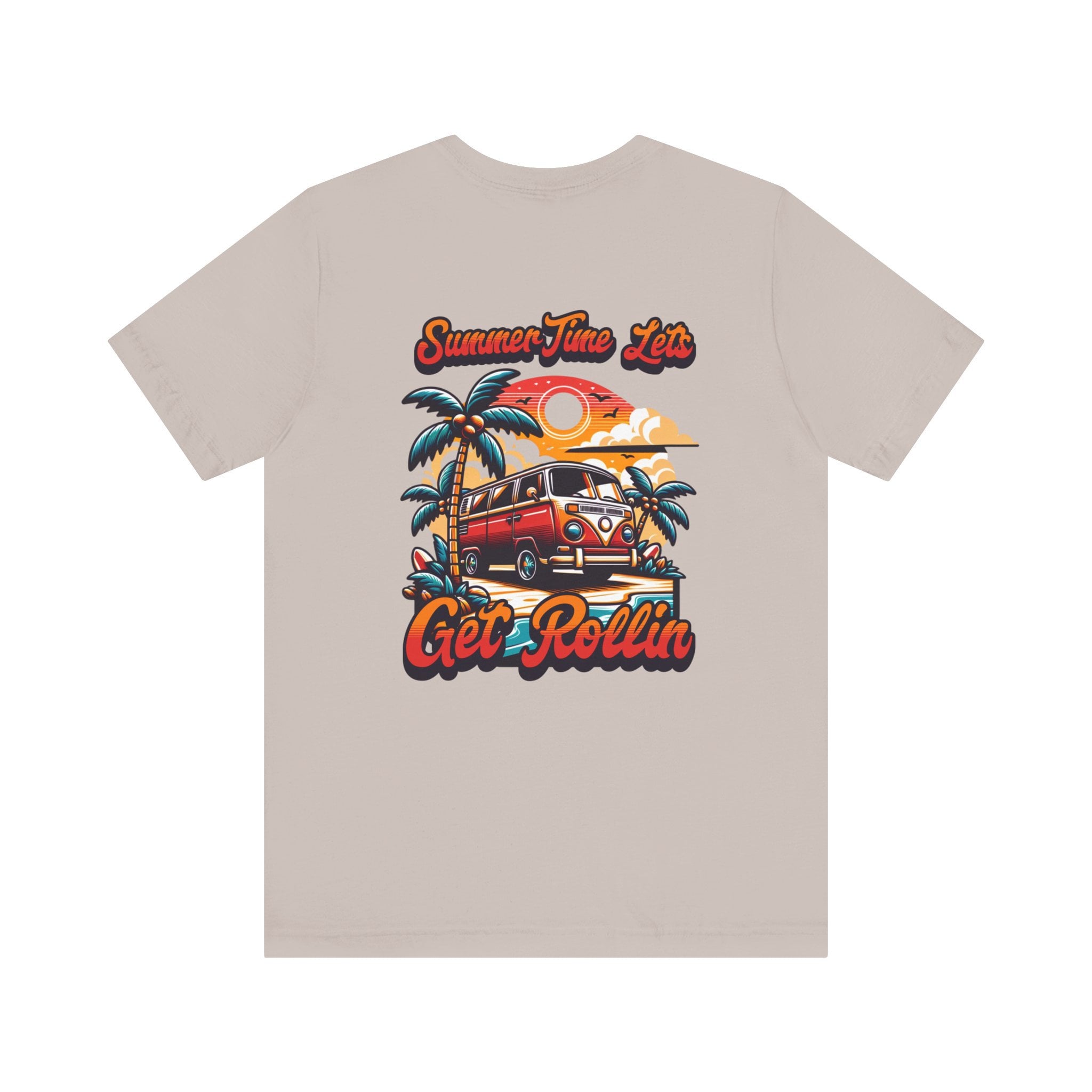 Summertime Let's Get Rolling T-shirt, Fun and Casual Summer Wear