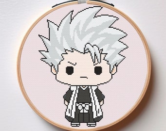 Cross stitch anime cross stitch pattern cross stitch swordman cross-stitch mascot cross stitch for kids cross-stitch PDF