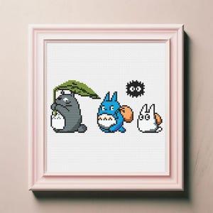 Anime cross stitch pattern ghibli cross stitch ghibli studio cross stitch instant download pdf