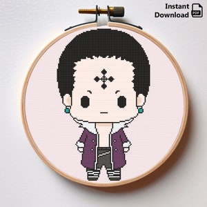 Chibi Anime Hunter Cross Stitch Pattern (PDF)