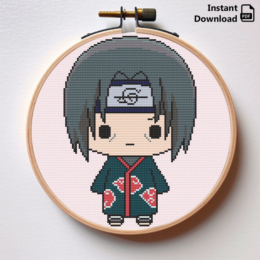 Anime Ninja Cross Stitch Pattern: Kids Present (PDF) - Etsy Israel