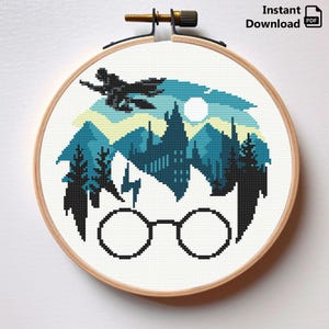 Wizard cross stitch pattern HP cross stitch instant download pdf