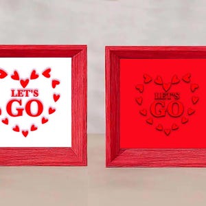 ¡Vamos! 2 postales de amor A6. Set de tarjetas de felicitación de San Valentín para tu ser querido. Tarjetas de regalo hechas a mano por un artista.
