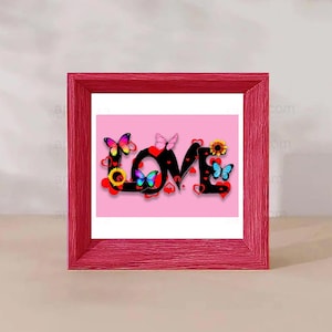 Carte postale Saint Valentin - Amour - carte de voeux A6 cadeau pour votre proche, carte postale d'artiste faite main pour des moments privilégiés