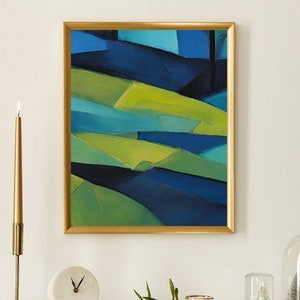 Abstract Canvas Print: Colorful Modern Geometric Wall Art